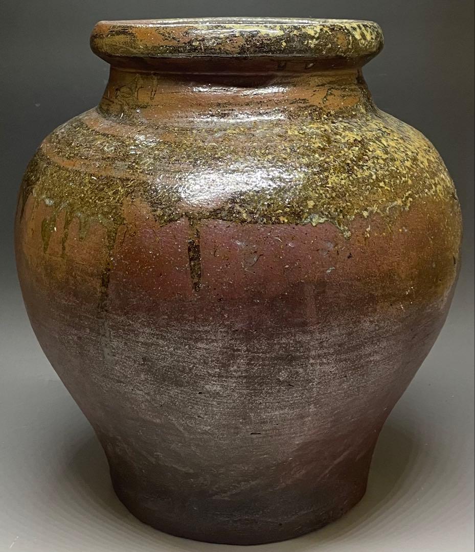 常滑焼　古常滑　灰釉　大壺　h73