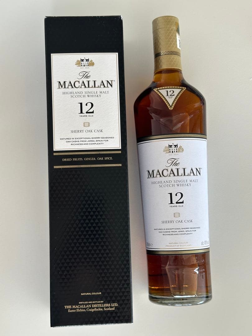 マッカラン　12年　シェリーオークカクス