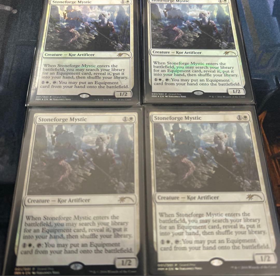 MTG 石鍛治の神秘家　プロモ　foil 4枚セット