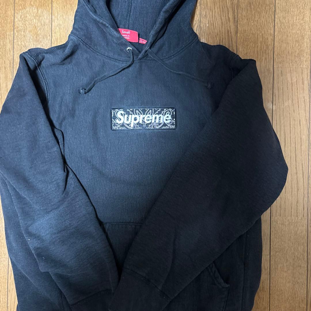 Supreme バンダナボックスロゴ フーディー