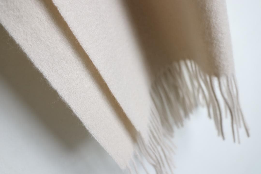 Theory セオリー ストール マフラー 大判　カシミヤ100% ベージュ