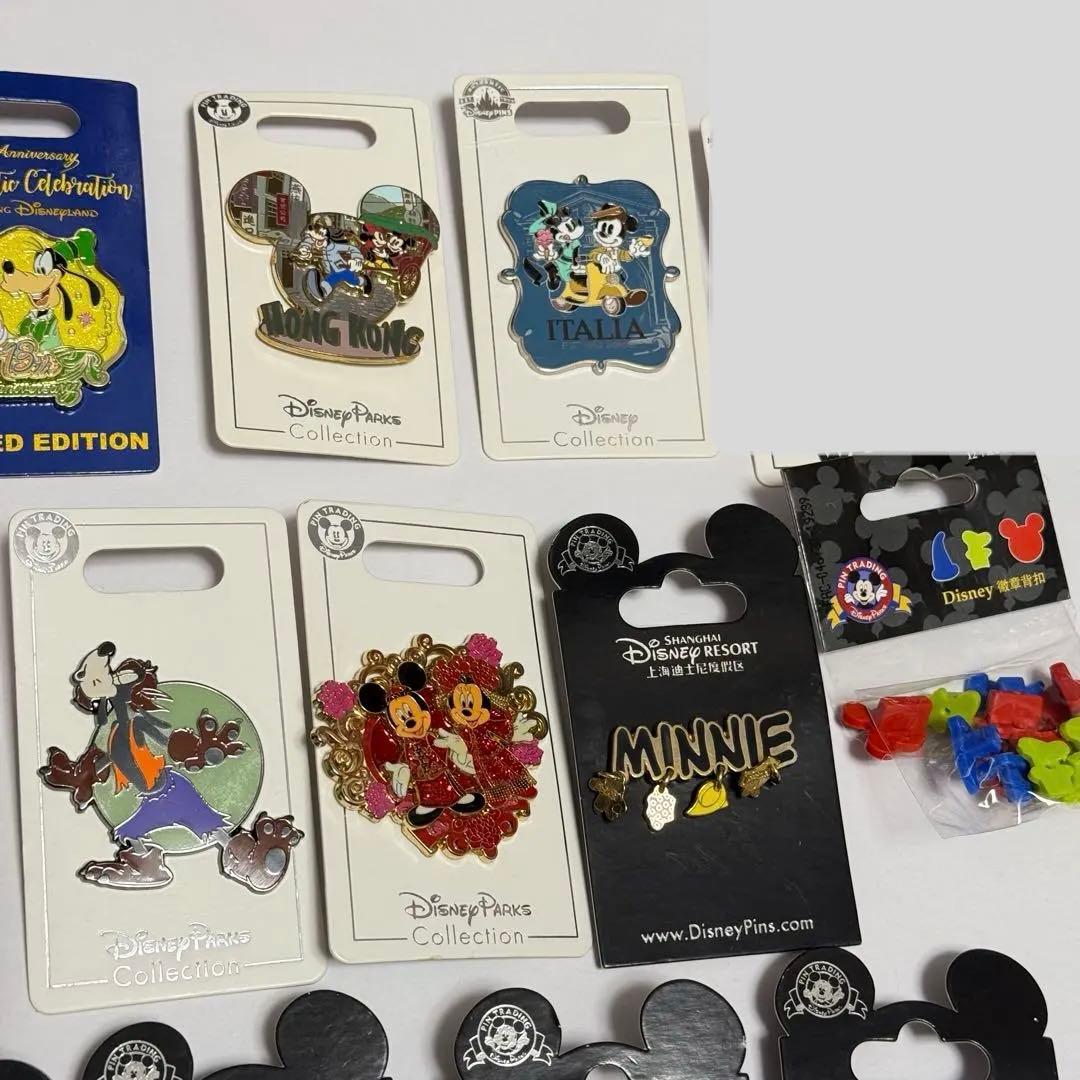 海外ディズニー ピンバッジ ピンバッチ 香港 上海 ミッキー ミニー グーフィー