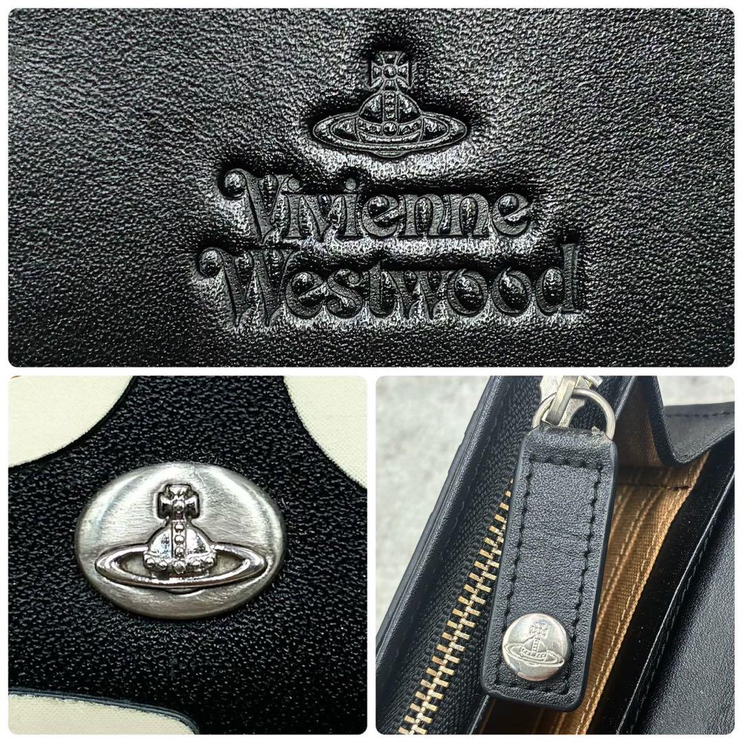 極美品 ヴィヴィアンウエストウッド 宇宙 オーブ コンパクトウォレット 折り財布