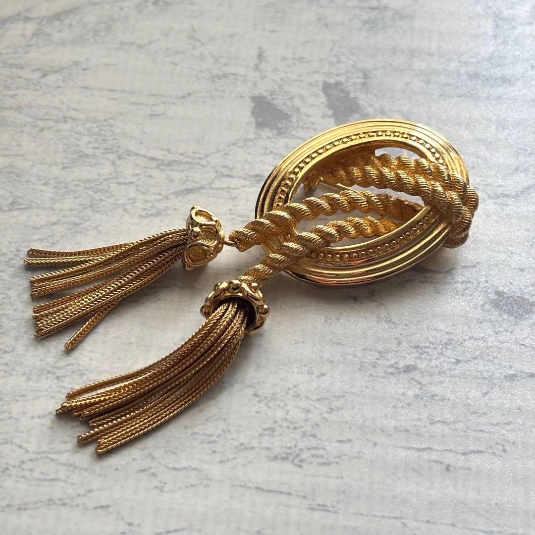 Christian Dior ディオール タッセル ブローチ ヴィンテージ