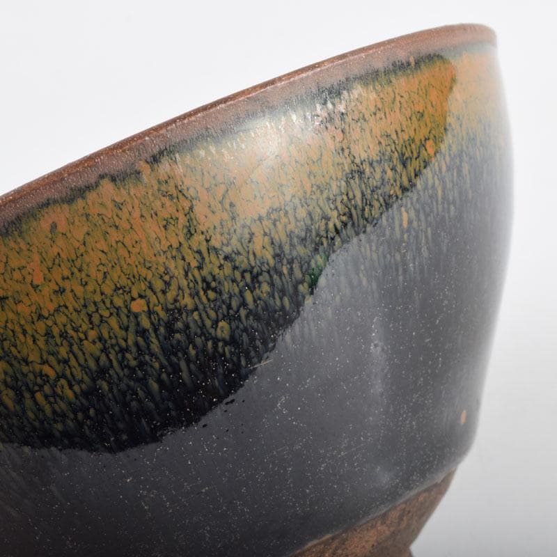 中国　南宋　建窯　兎毫盞　禾目天目茶碗　V　8955