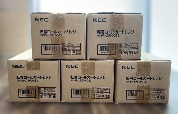 新品 NEC 転写ロールカートリッジ PR-L7500C-32 5箱セット