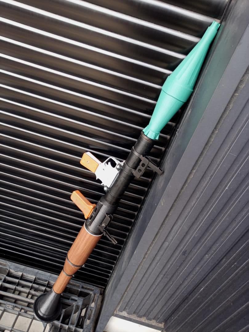 フルスクラッチ RPG-7 ロケットランチャー 3Dプリンター 成形 H