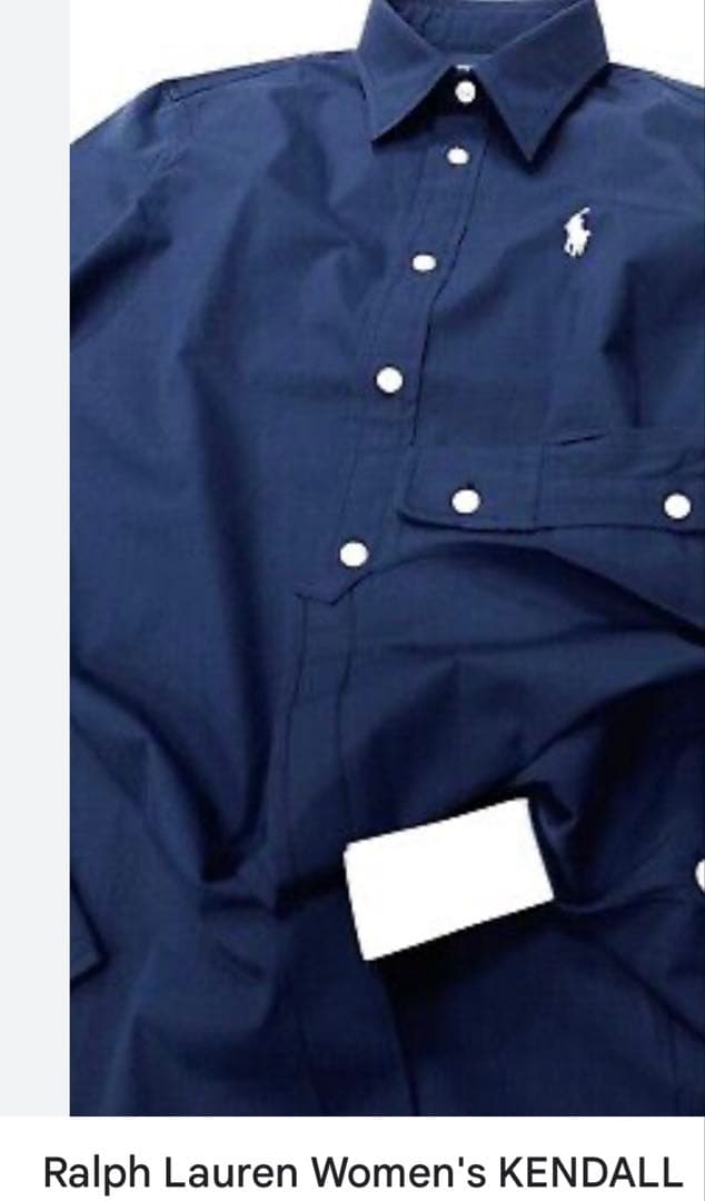 新品タグ付きPolo Ralph Lauren ネイビー長袖シャツ サイズ2