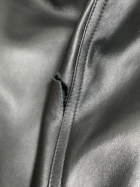 新品訳有 EMMETI JURI シングルライダースジャケット 50 ブラック