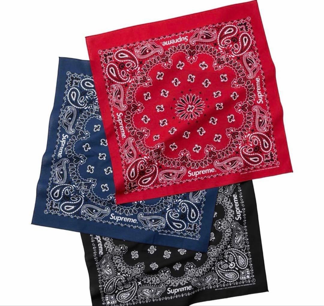 3色セット新品未使用　Supreme Hav-A-Hank Bandanas