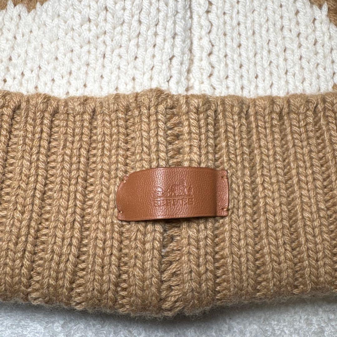 ほぼ新品　HERMES エルメス クリック　セヌエ ニット帽　Mサイズ　C