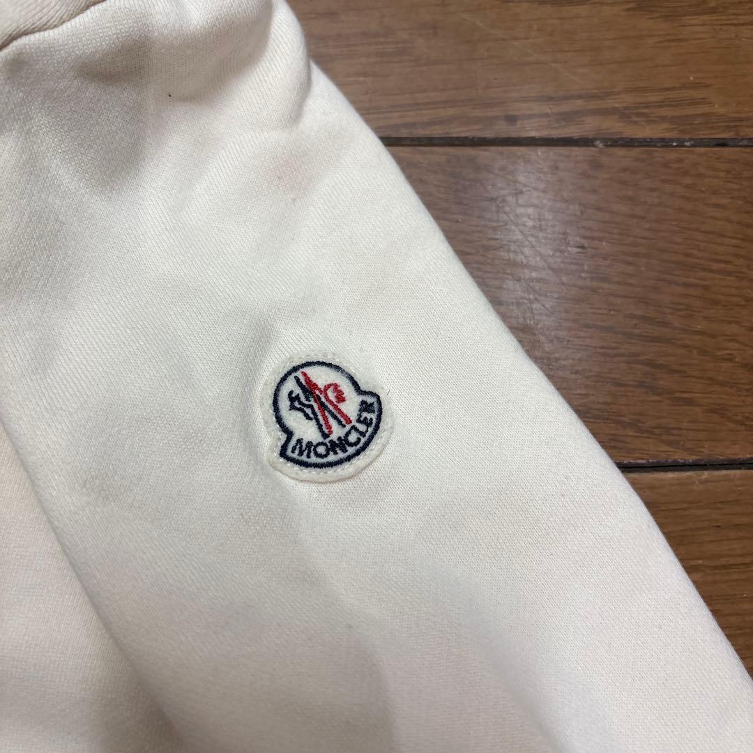 MONCLER フード付きパーカー S アイボリー