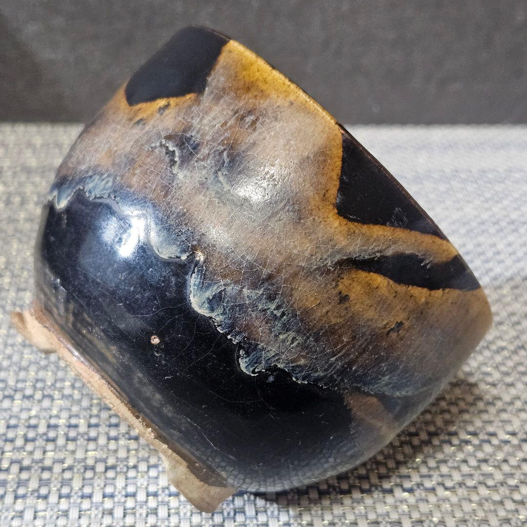 【名品❗】時代古作　中国古陶磁　南宋時代頃　吉州窯　玳玻天目　茶碗　香炉