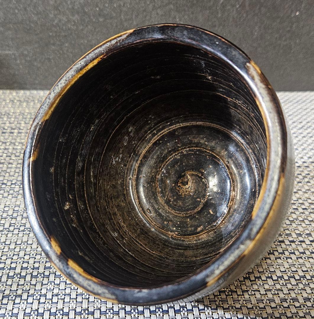 【名品❗】時代古作　中国古陶磁　南宋時代頃　吉州窯　玳玻天目　茶碗　香炉