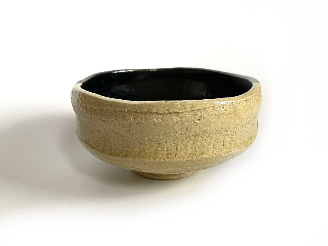 陶芸家　楽吉左衛門　楽了入？　掛分　茶碗　楽焼　箱書なし　茶道具