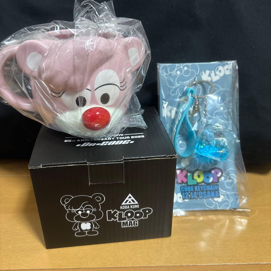 倖田來未 VIP限定 キューブキーチェーン マグカップセット