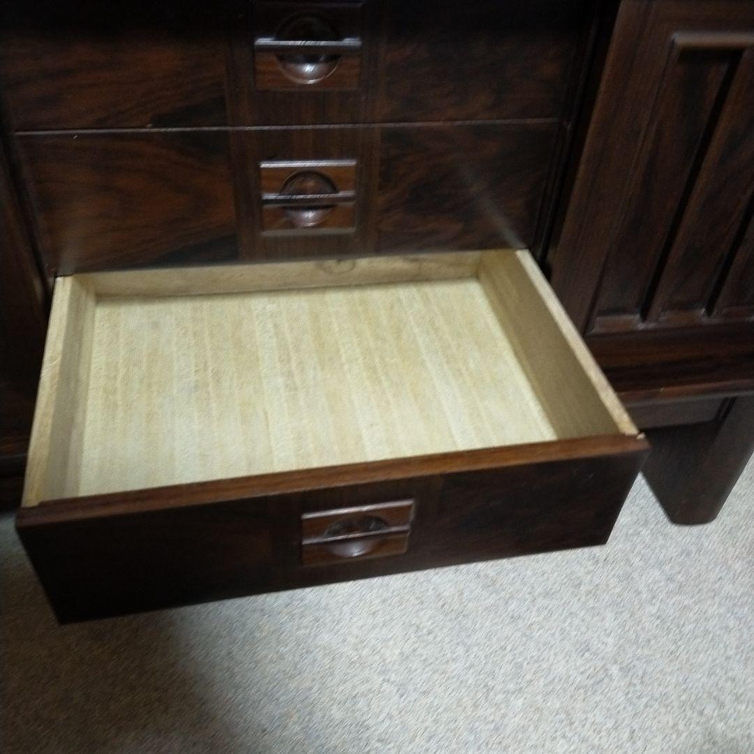 配送無料（たのメル便）　サイドボード　昭和レトロ　ブラウン　引取りも可能