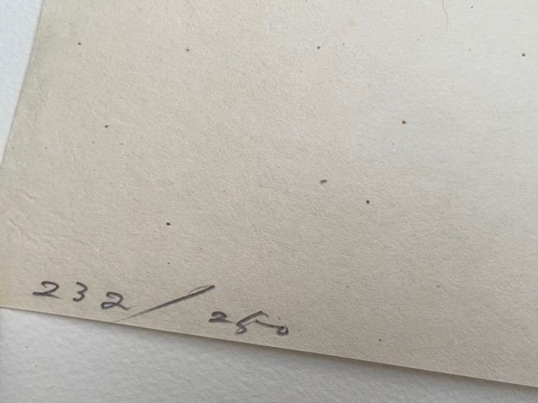 人間国宝　富本憲吉「つぼ」木版画　加藤版画研究所　額入