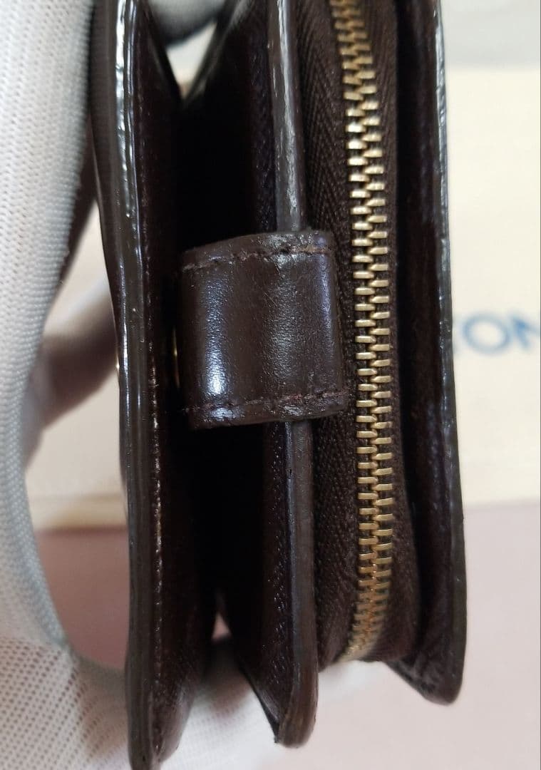 【ラオ】LOUIS VUITTON ダミエ エベヌ コンパクトジップ 二つ