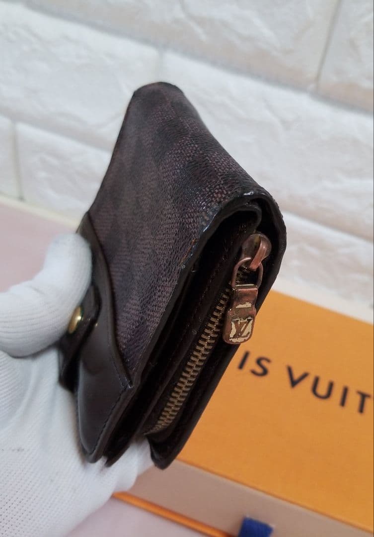 【ラオ】LOUIS VUITTON ダミエ エベヌ コンパクトジップ 二つ