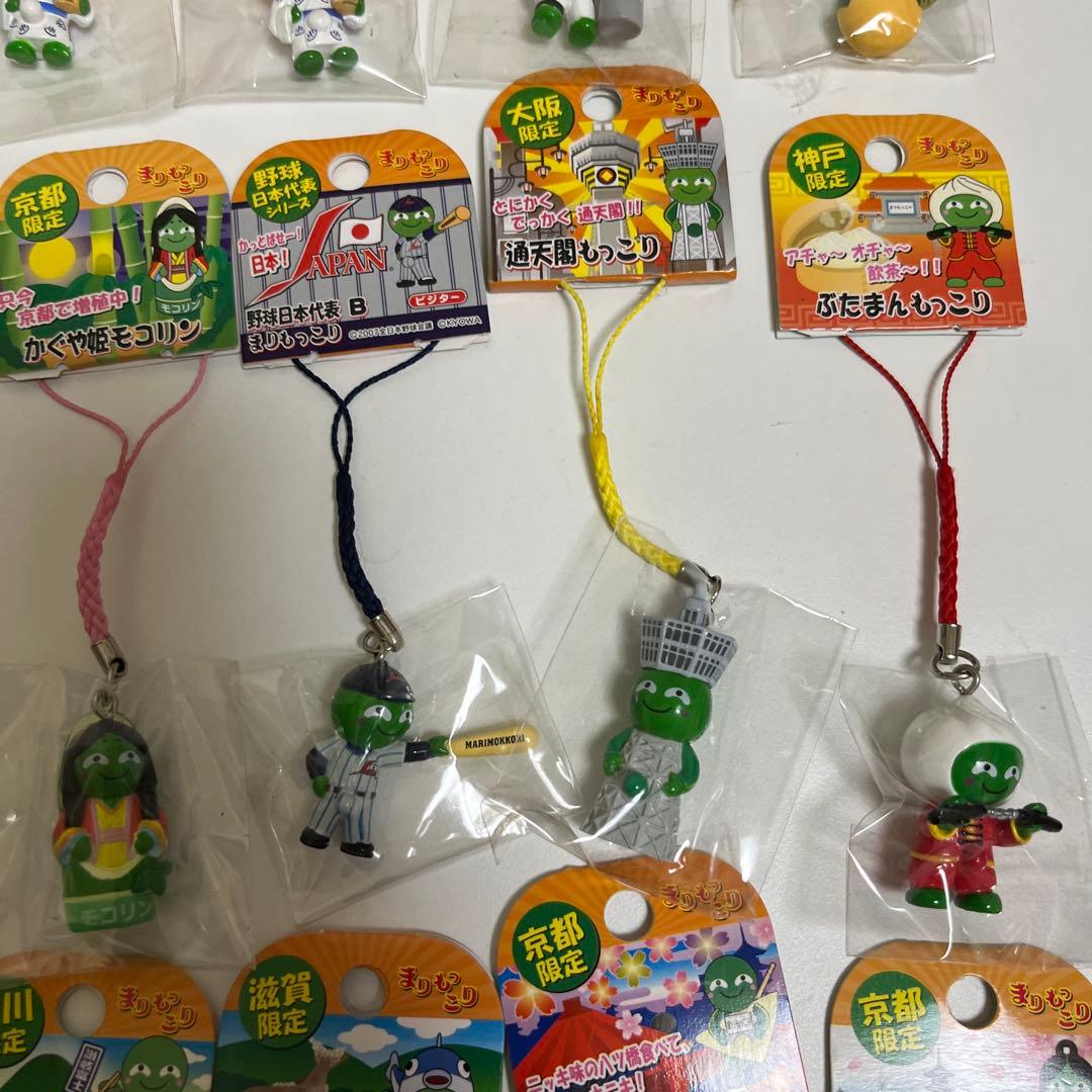 ご当地 まりもっこり　ストラップ　マスコット　キーホルダー　根付け　40点セット