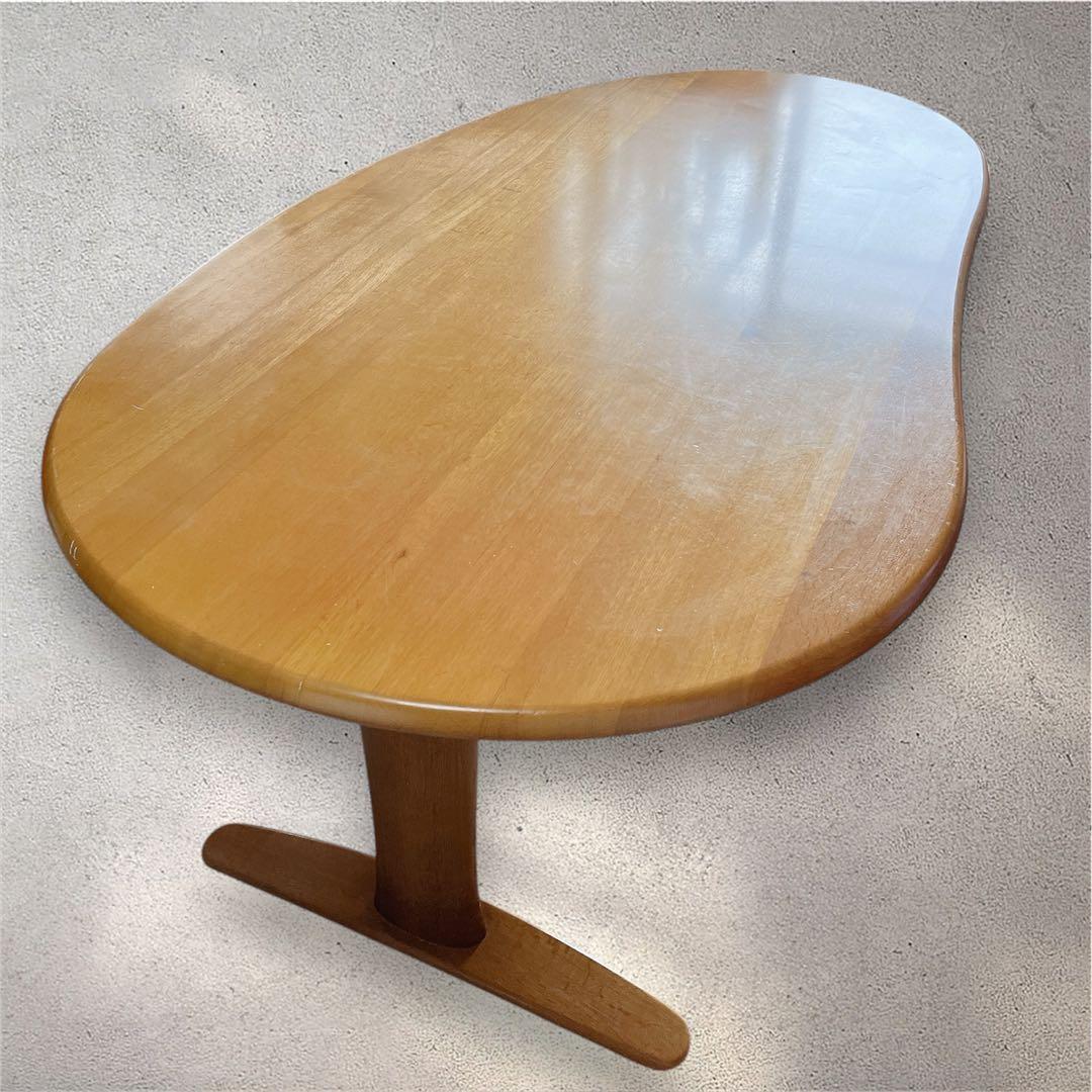 ダイニングテーブルのみ！　飛騨産業　豆型