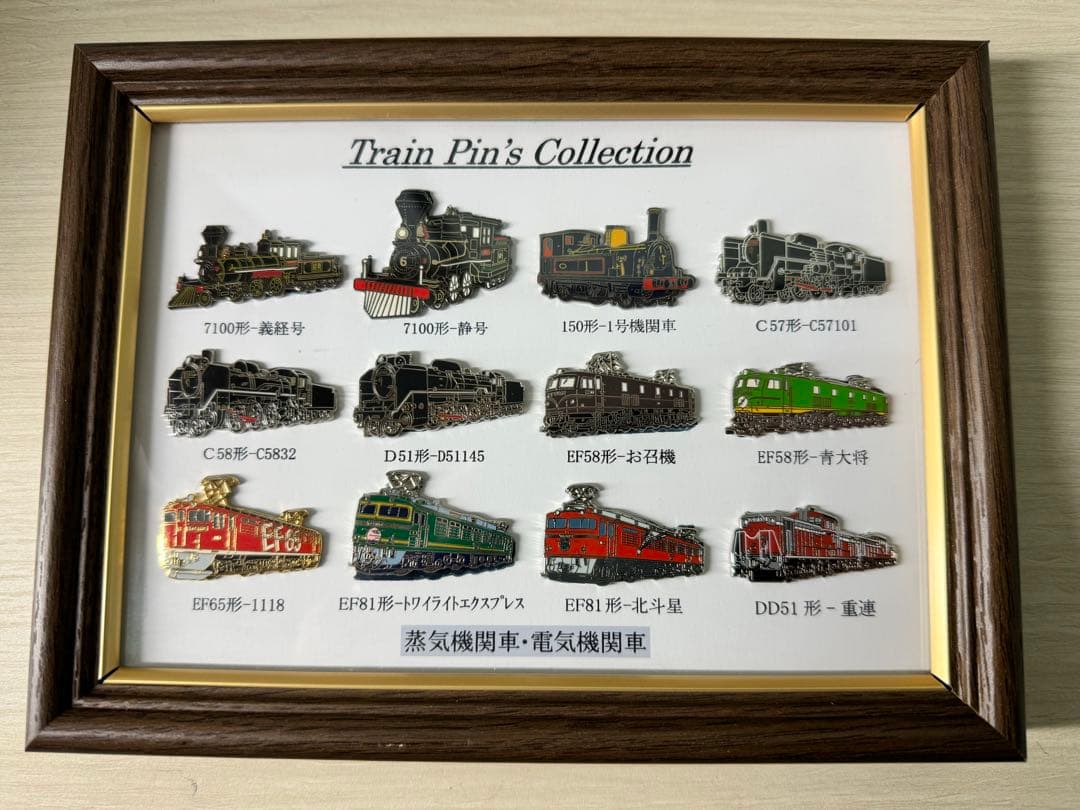 JR TrainPin'sCollection蒸気機関車・電気機関車ピンバッジ