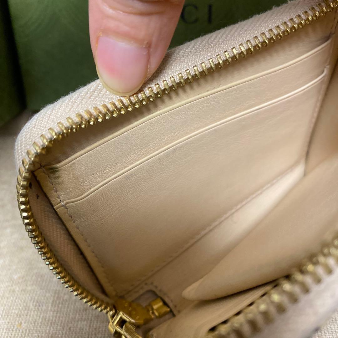 GUCCI パイソン　ミニ財布　L字ファスナー