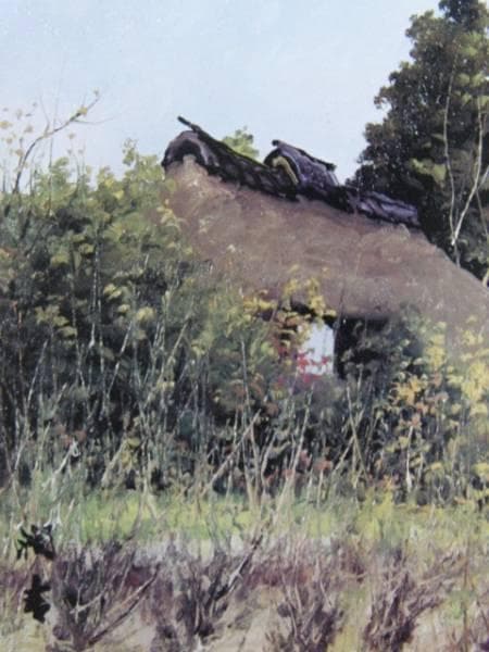 向井 潤吉、閑秋、高級希少画集画、版上サイン入 新品額付