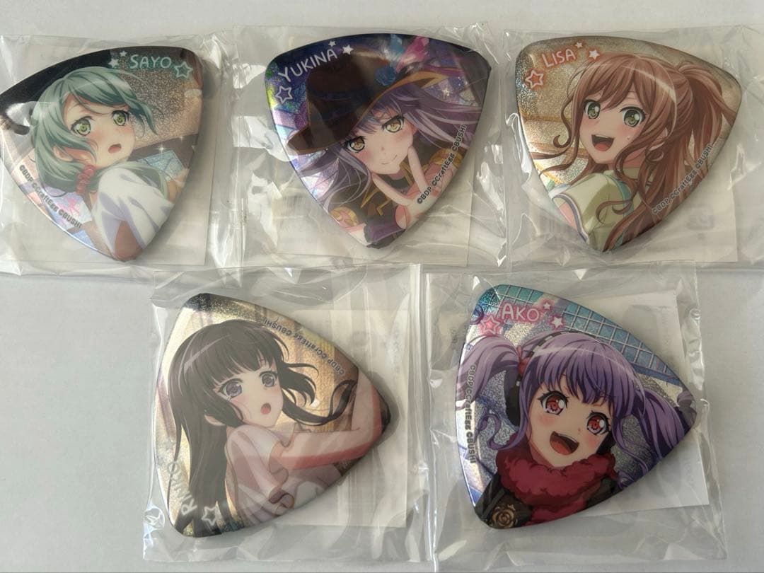 BanG Dream! バンドリ　たまみくじ　缶バッジ　ロゼリア　5種セット