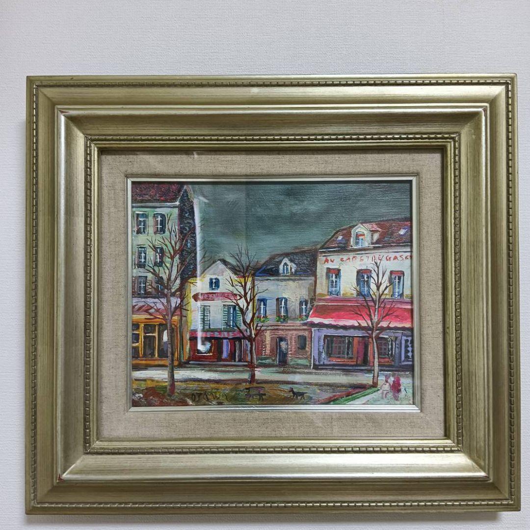 小澤勇寿郎　テアトル広場　美品の油絵です