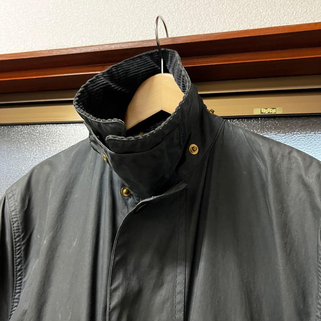 80s バブアー border オイルドジャケット ユーロヴィンテージ