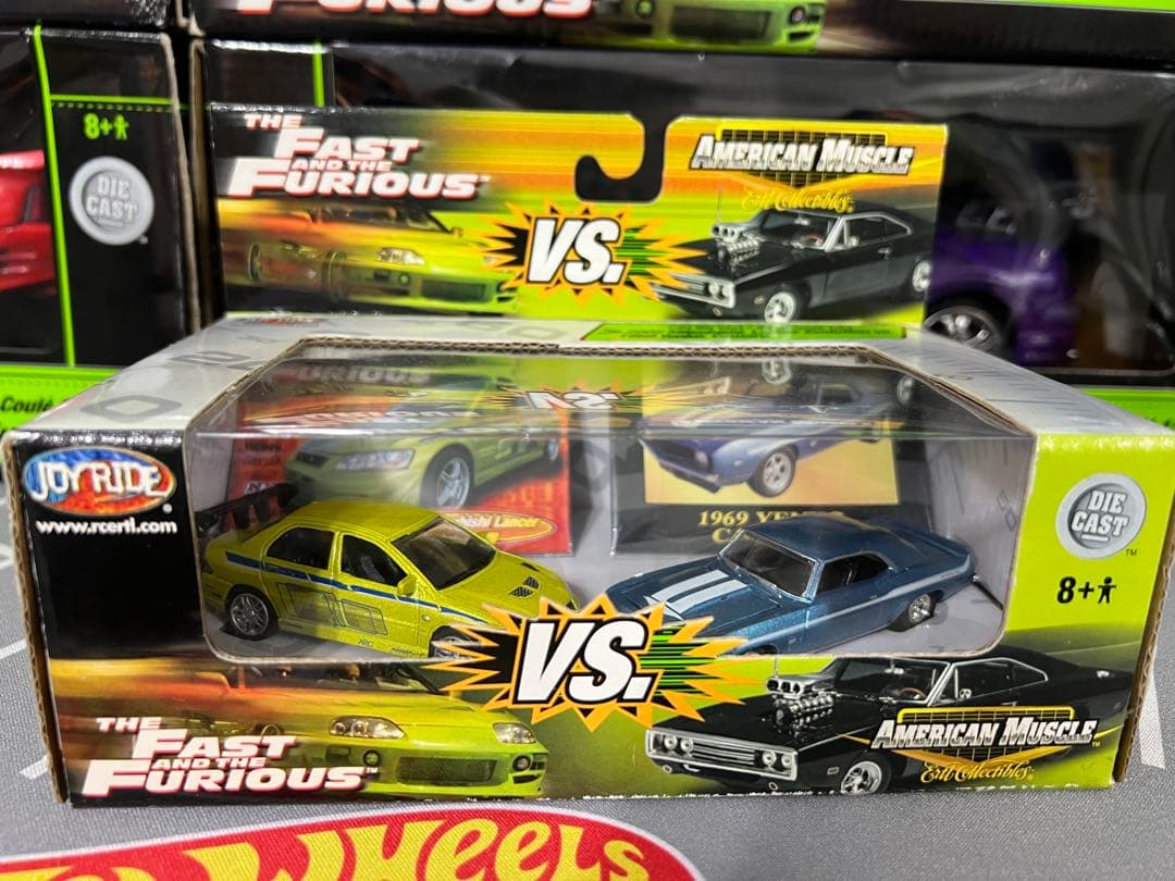 ミニカー FAST&FURIOUS Lancer vs Camaro