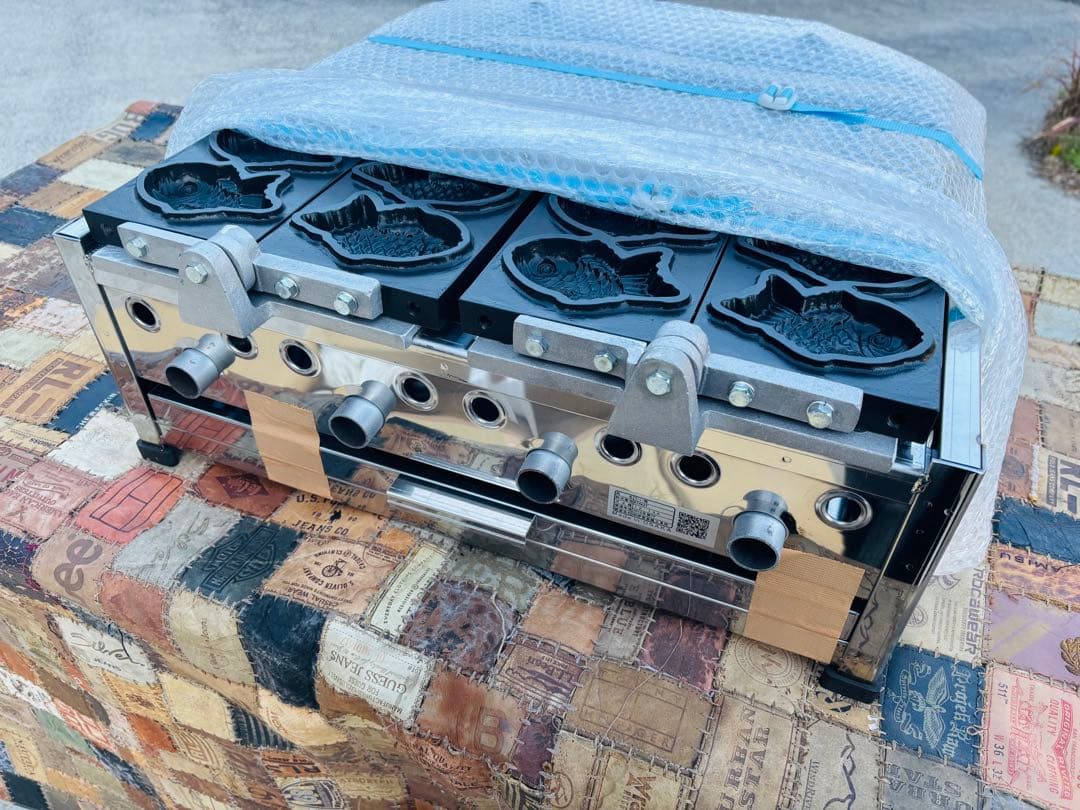 L92★㈱伊藤金属★未使用品 業務用 たい焼き器 都市ガス 屋台 取説付