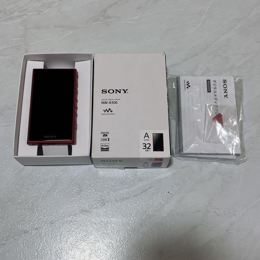 SONY WALKMAN NW-A106 32GBレッド　初期化済み