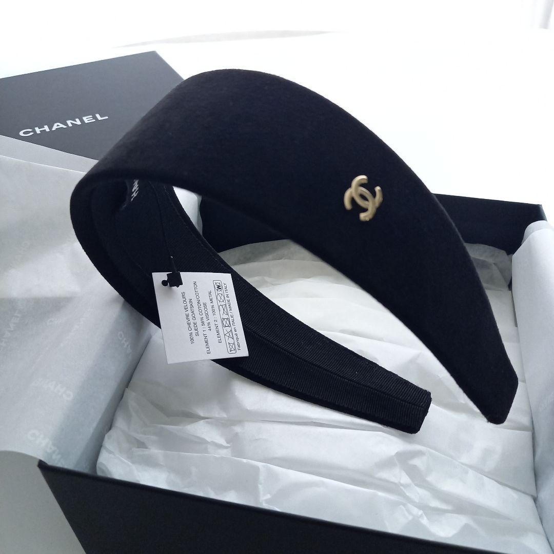 CHANEL シャネル　 ヘアバンド　カチューシャ　ヘアバンド　CCロゴ