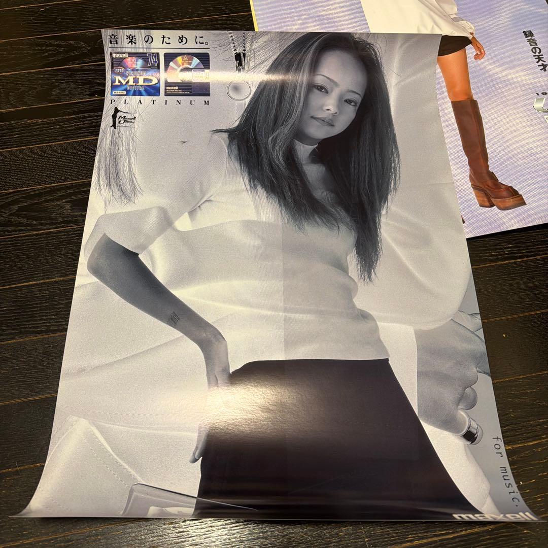 安室奈美恵　12枚　A2サイズ　ポスター　当時品　マクセル　非売品