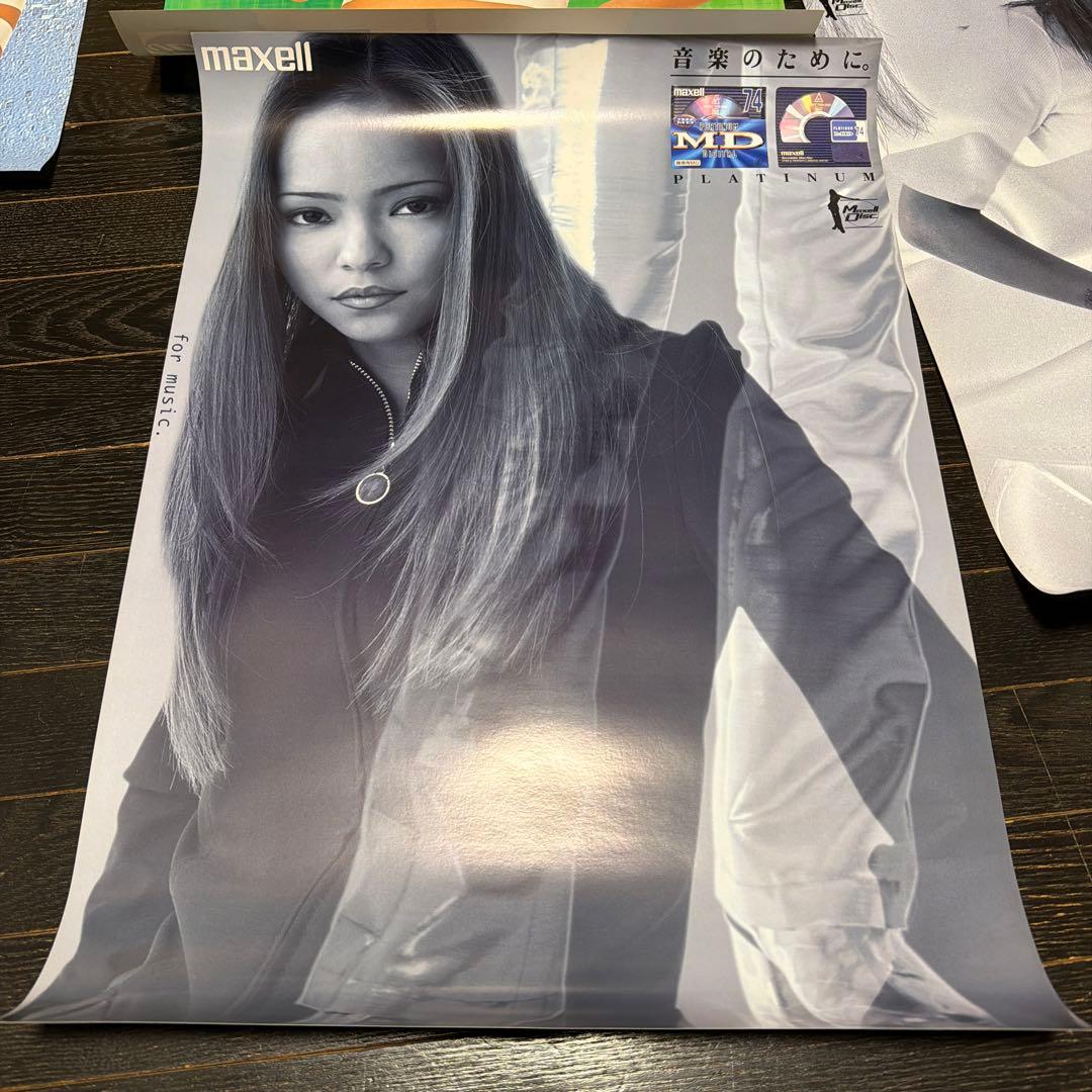 安室奈美恵　12枚　A2サイズ　ポスター　当時品　マクセル　非売品