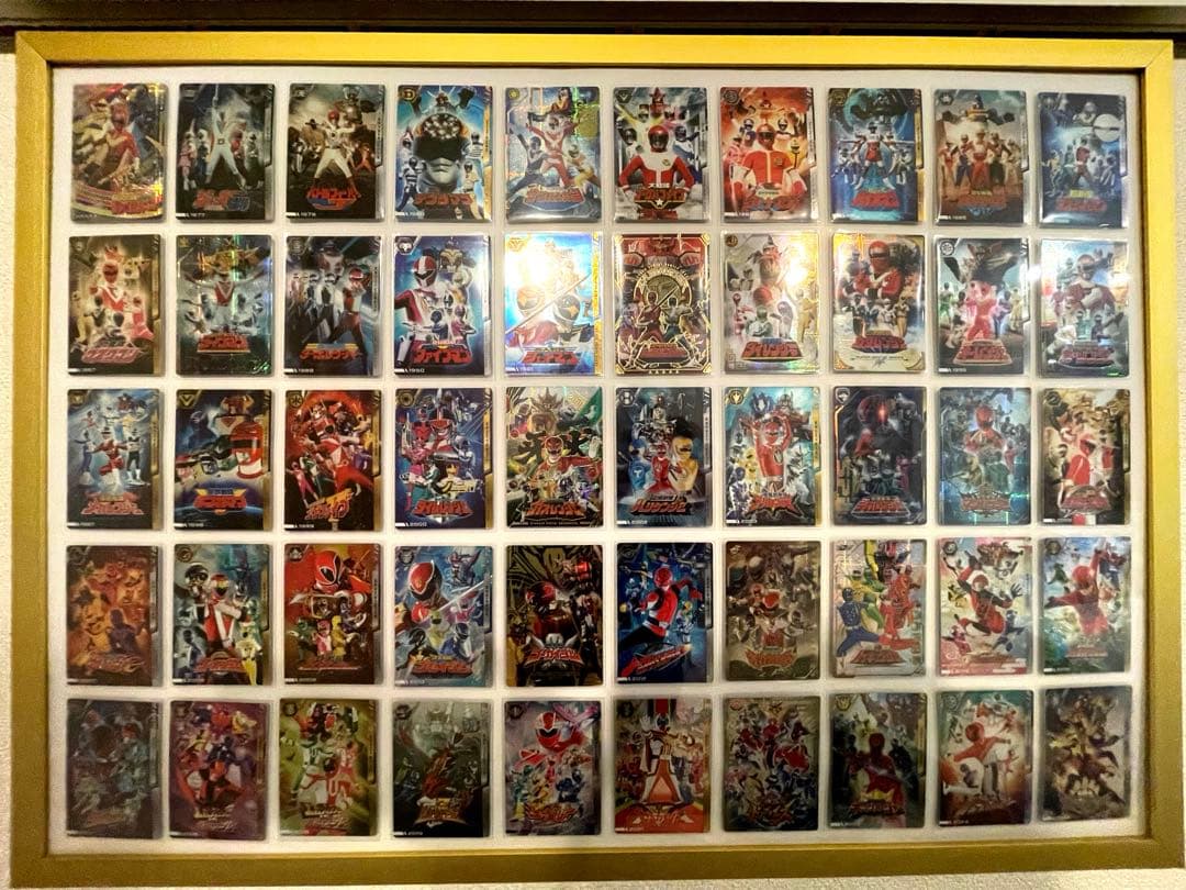 スーパー戦隊 50周年 イタジャガ　コンプリートセット 50枚 フレーム付き