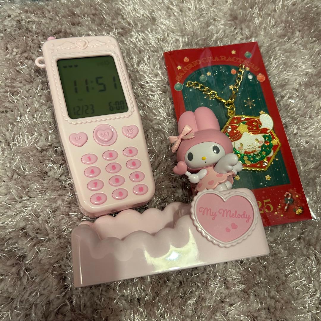 ガラケー形置き時計 サンリオ マイメロディ　おまけ付き★