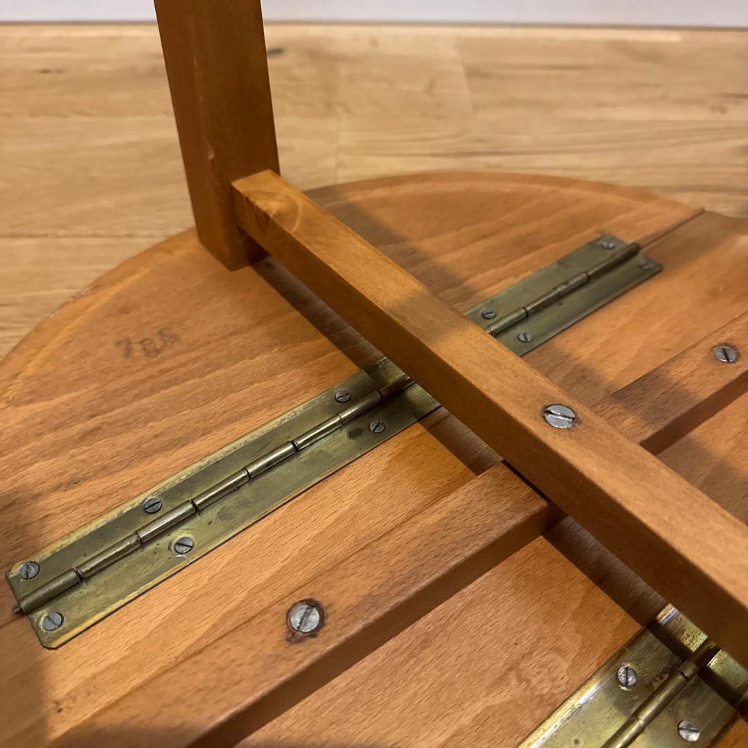 イギリスアンティーク フォールディングテーブル 天然木 折りたたみテーブル