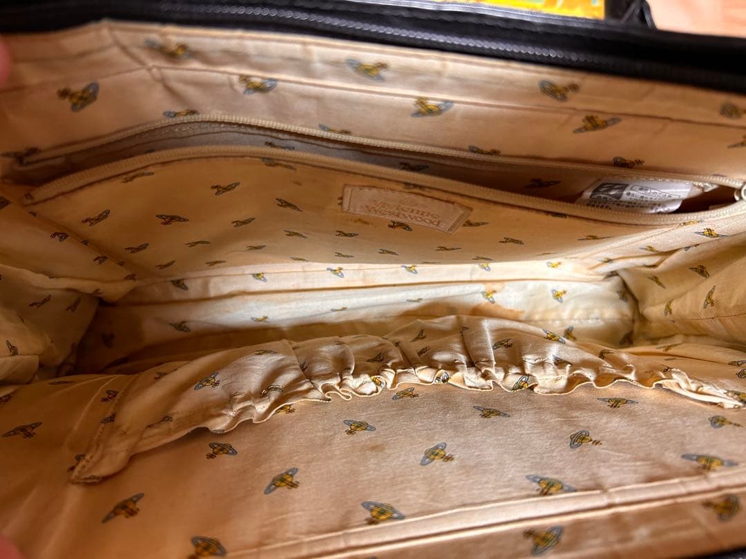 Vivienne Westwood バッグ プレーン 黒 オーブ レザー