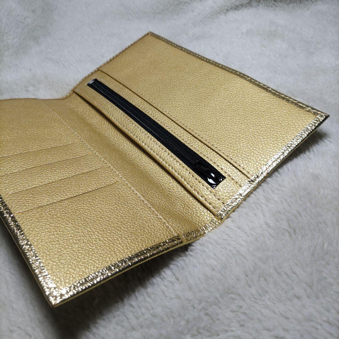 皇室　限定　長財布　折り財布　ゴールド　金