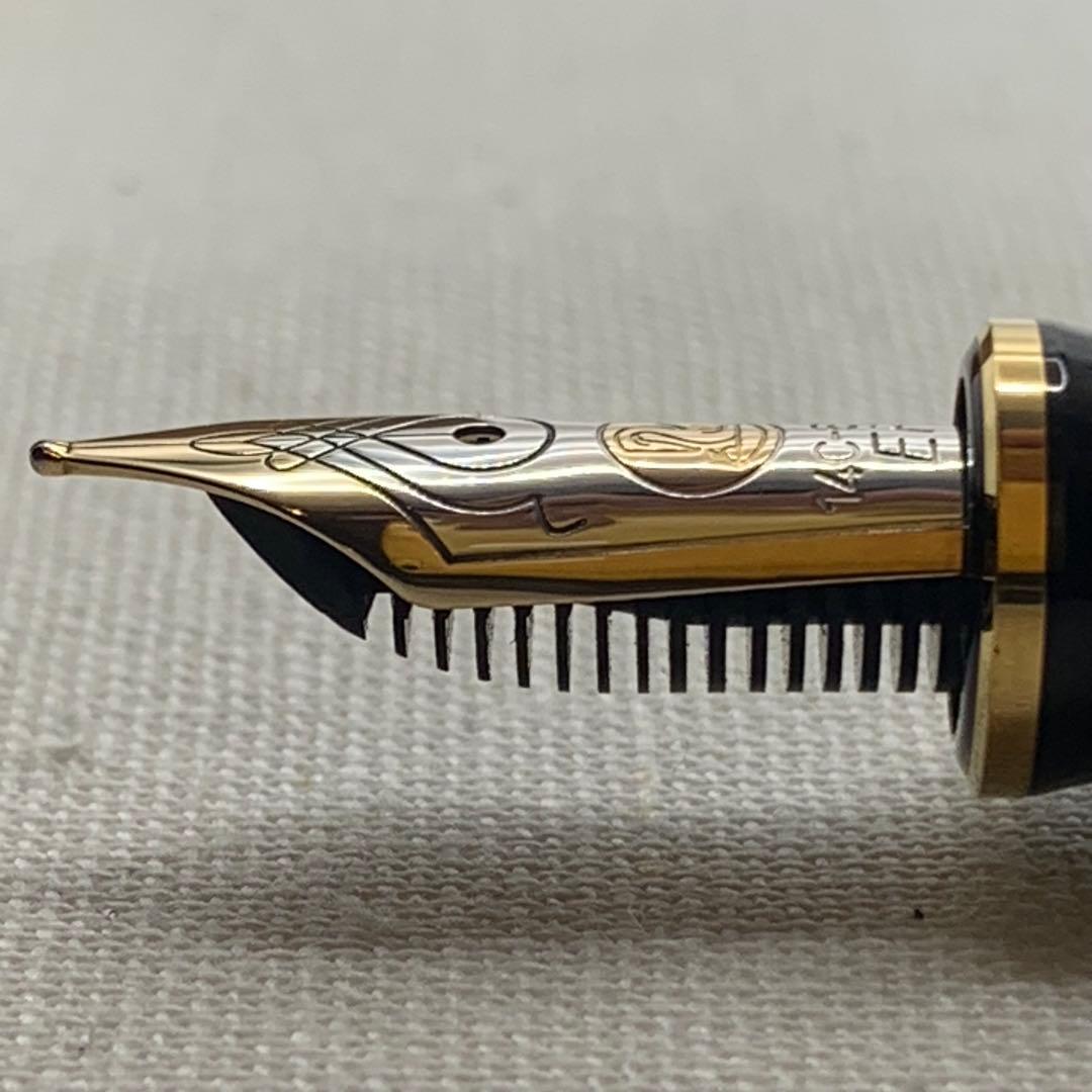 【美品】【箱備品付】ペリカン　スーベレーン　M400SE 茶縞 14C EF