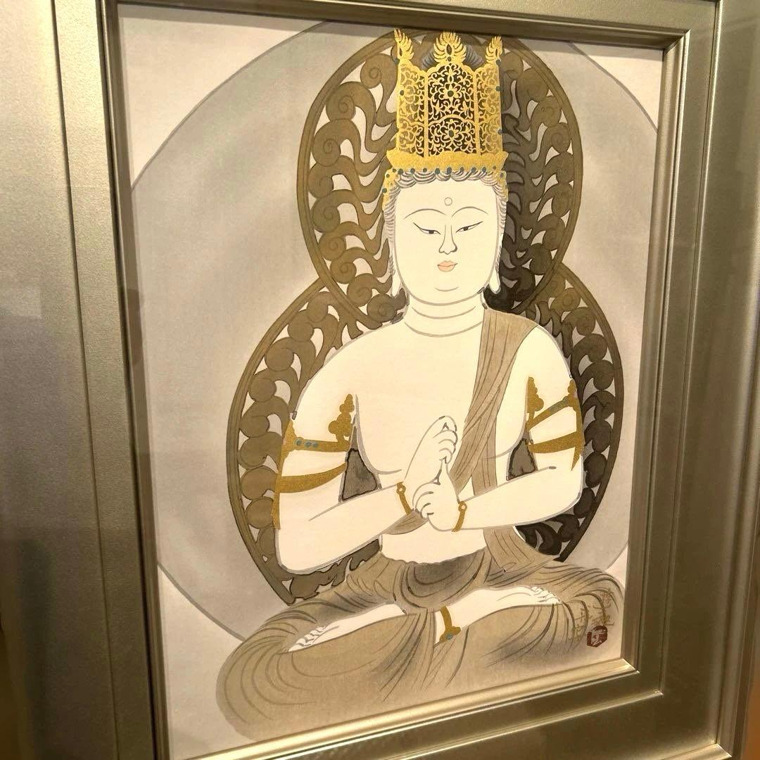 正規品）小倉遊亀『夏草』木版画絵画アダチ版画（検索）平山郁夫千住博東山魁夷