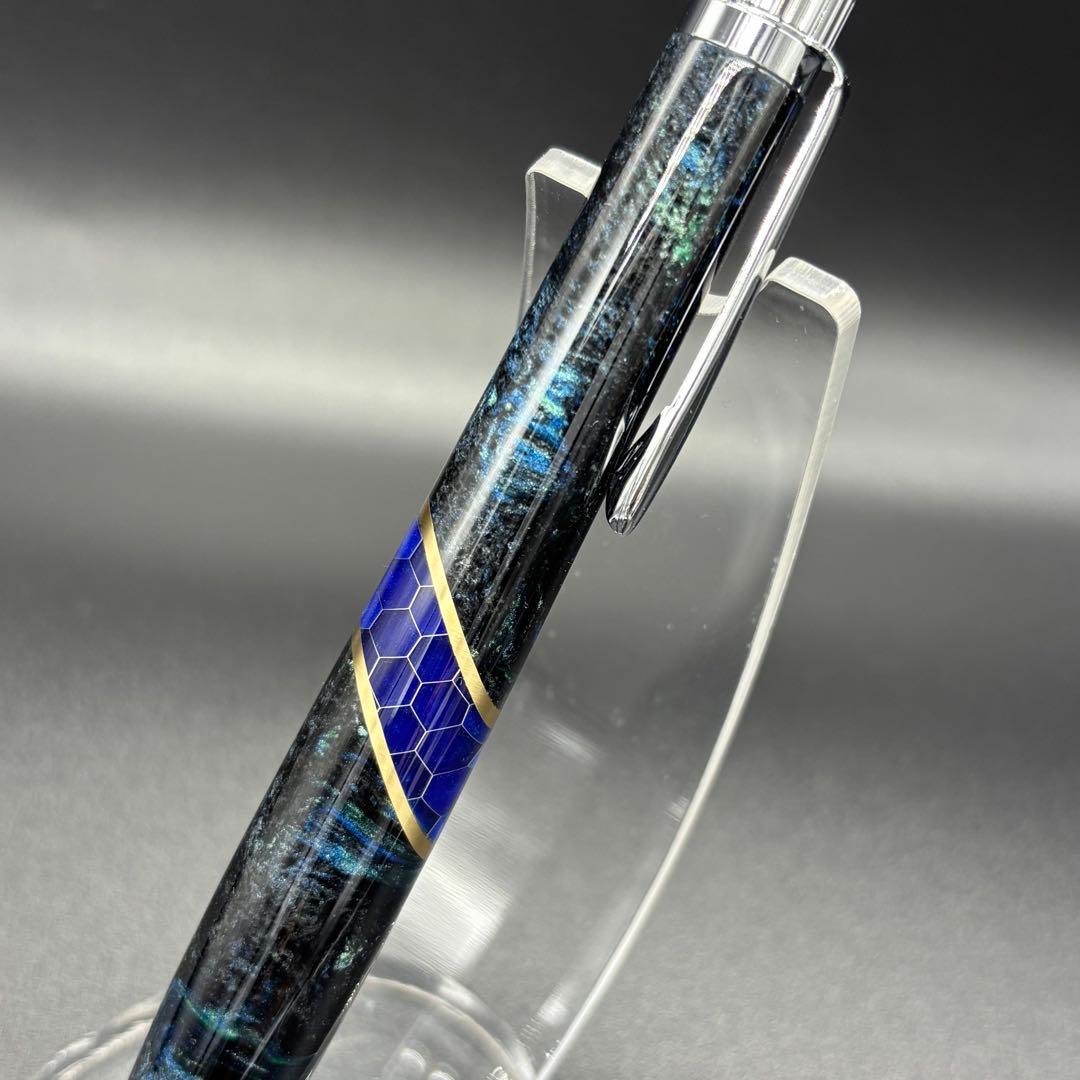 【ハニカム斜め挟み】ハンドメイドボールペン