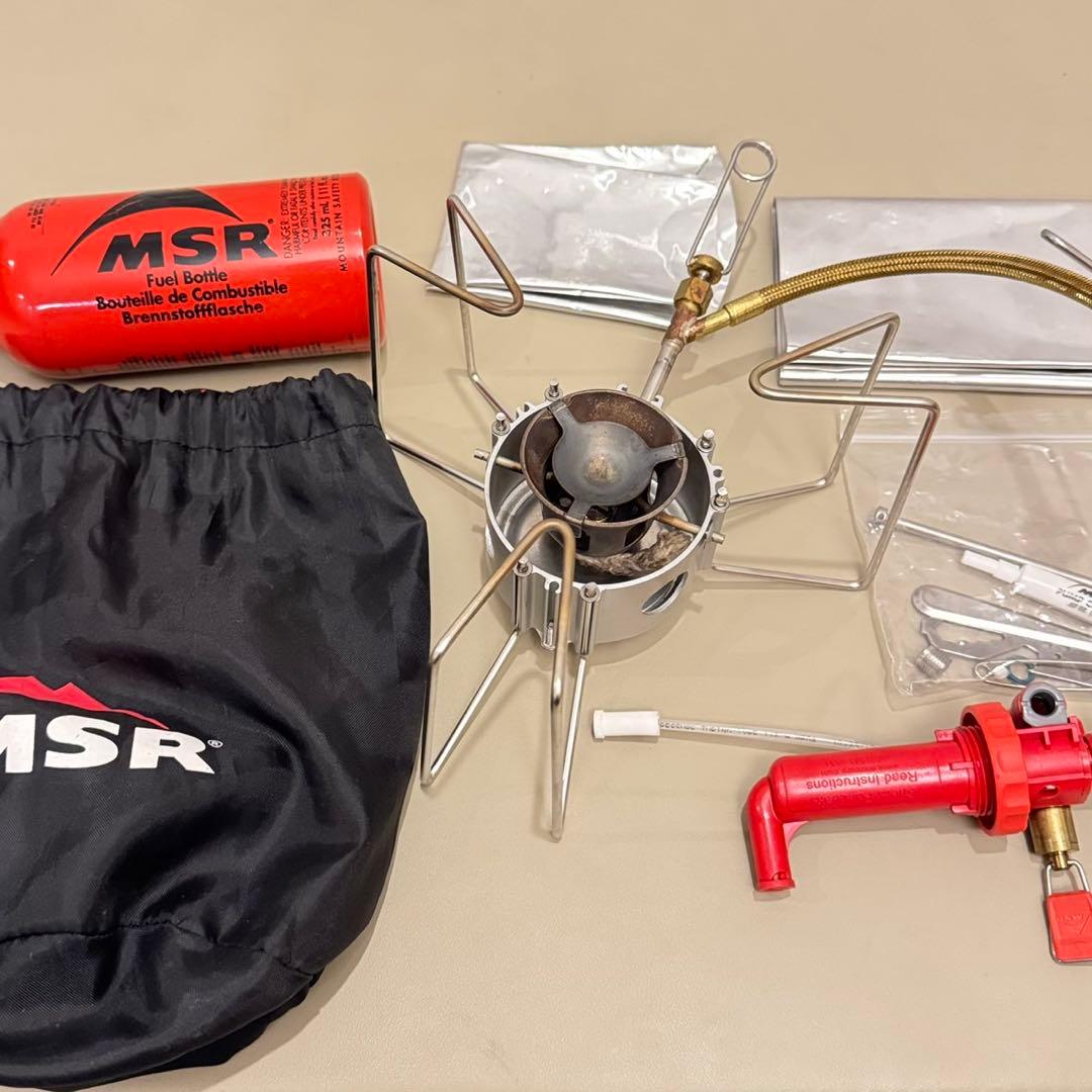 MSRドラゴンフライ　ガソリンバーナー　燃料ボトル付きフルセット！