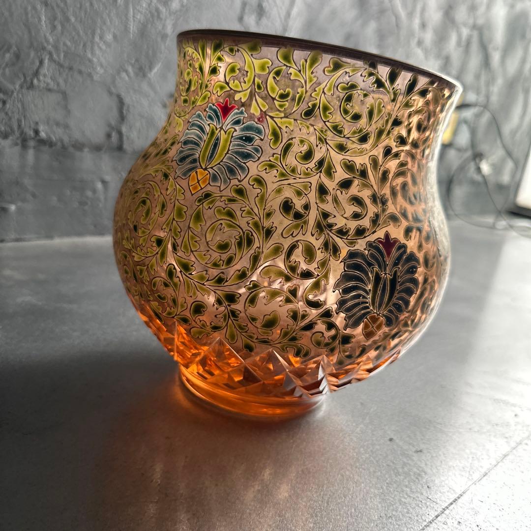 ヴィンテージ素敵すぎる！ずっしり　金彩 花瓶