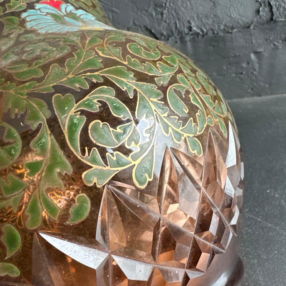 ヴィンテージ素敵すぎる！ずっしり　金彩 花瓶