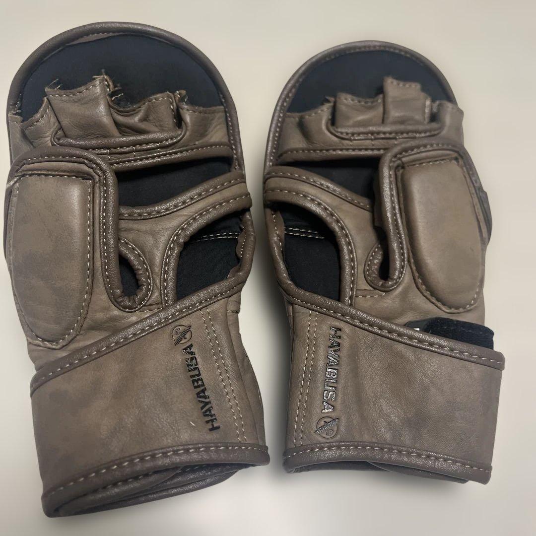 HAYABUSA ブラウン オープンフィンガーグローブ